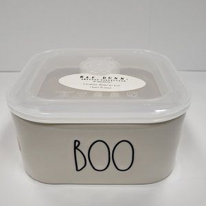 Rae Dunn Boo ceramic bowl with lid